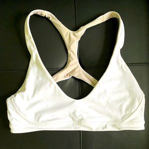 Lululemon white sports bra